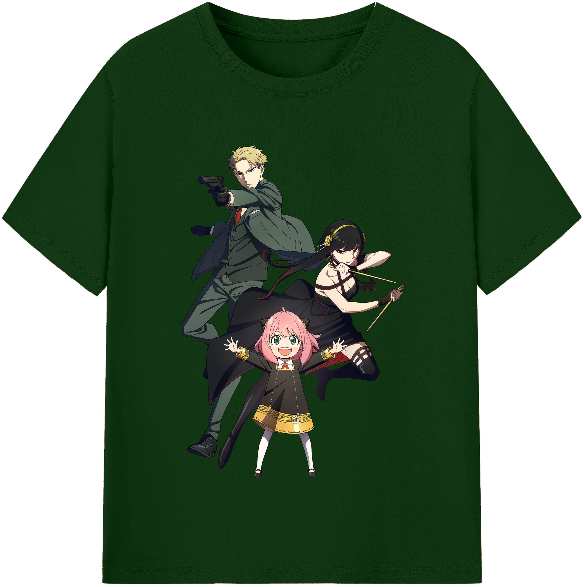 （画像用） SPY×FAMILY间谍家家酒 綿100％半袖Tシャツ（フロントプリント）